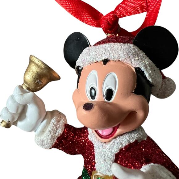 Disney Mickey and Minnie Mouse Glitter Bells 2-CT Ornaments As-is - Picture 4 of 6